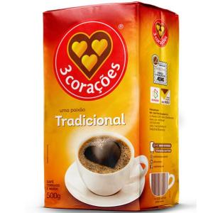 CAFÉ 3 CORAÇÕES TRADICIOANL 500GR