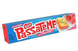 BISCOITO PASSATEMPO RECHEADO MORANGO NESTLE 130GR