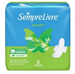 Absorvente Sempre Livre Adapt Cobertura Suave Com Abas (...)