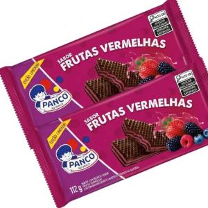 WAFER PANCO  FRUTAS VERMELHAS 112GR