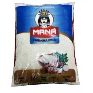 FARINHA DE MANDIOCA BRANCA FINO MANÁ 1KG