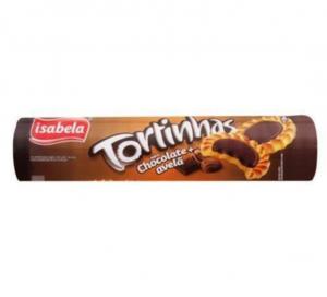 BISCOITO ISABELA TORTINHAS CHOCOLATE COM AVELA 140G