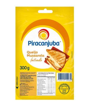 QUEIJO MUSSARELA FATIADO PIRACANJUBA 300GR