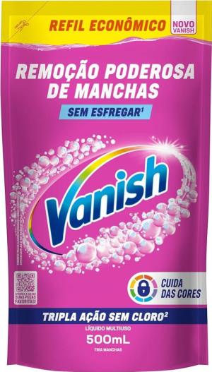 VANISH CRYSTAL WHITE SEM CLORO SACHE(CORES)500ML