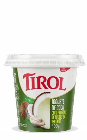IOGURTE DE COCO COMMPEDAÇO DE FRUTA TIROL 400GR