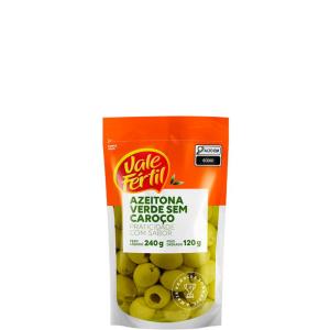 AZEITONAS VERDES SEM  CAROÇO VALE FERTIL 240GR