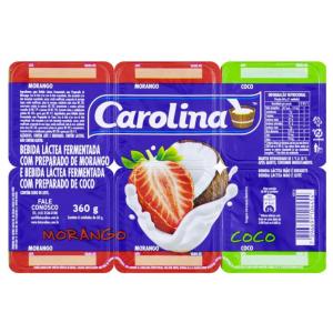 BANDEJA DE  IOGURTE CAROLINA MORANGO/COCO 510GR