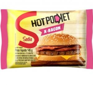 HAMBURGUER Hot Pocket X  Bacon Sadia 145gr