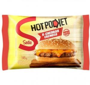 HAMBURGUER HOT POCKET X-CHEDDAR CREMOSO SADIA 145G