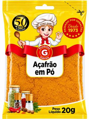 TEMPERO AÇAFRÃO GABRIELA 20GR
