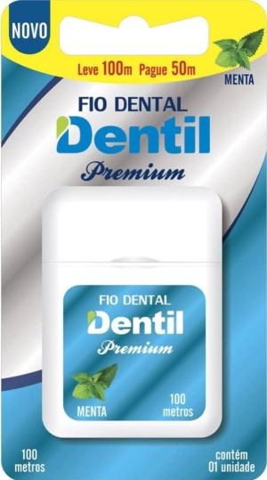 FIO DENTAL PREMIUM DENTIL SABOR MENTA 100M
