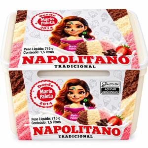 SORVETE NAPOLITANO MARIA PALETA 1,5 L