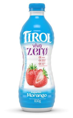 IOGURTE DESNATADO DE MORANGO ZERO TIROL 830GR