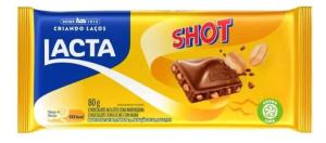 BARRA DE CHOCOLATE COM AMENDOIM LACTA SHOT 80G