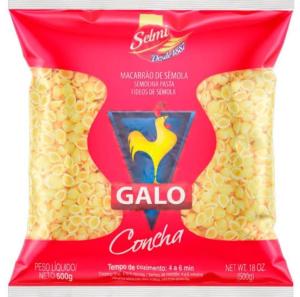 MACARRÃO GALO CONCHA 500GR