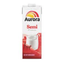 LEITE UHT SEMIDESNATADO AURORA  1L
