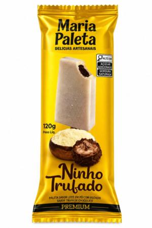 PICOLE MARIA PALETA 120G NINHO TRUFADO PREMIUM 