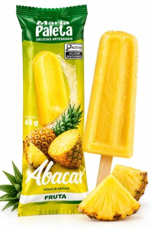  Picolé MARIA PALETA FRUTA ABACAXI 65G