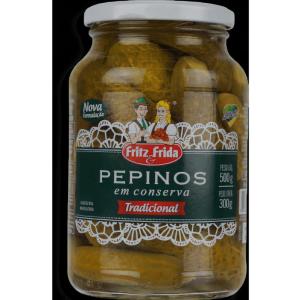 PEPINO EM CONSERVA  SUAVE FRITZ FRIDA 500GR