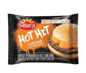 HAMBÚRGUER HOT HIT CHEDDAR SEARA 145GR