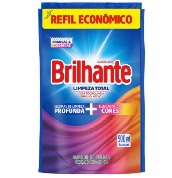 LAVA ROUPAS BRILHANTE  REFIL 900ML