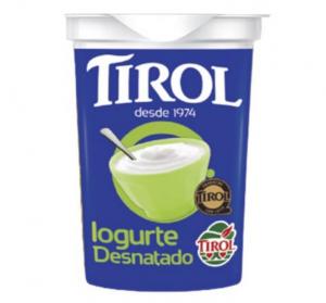 IOGURTE NATURAL DESNATADO TIROL 160G