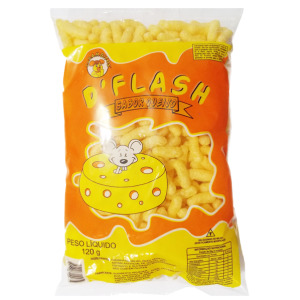 SALGADINHO D`FLASH CARAMBITOS SABOR QUEIJO 120G 