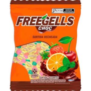 BALA FREEGELLS RECHEADO CHOCOLATE 475GR