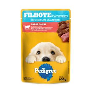 RAÇÃO UMIDA  CACHORRO FILHOTEPEDIGREE CARNE 100GR
