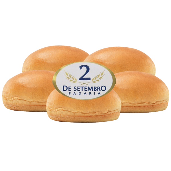 PAO DE HAMBURGUER 2 DE SETEMBRO COM 5 UN.