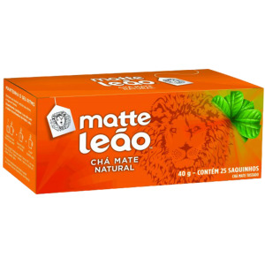 CHÁ MATTE LEÃO NATURAL Original 40GR 25 SAQUINHOS