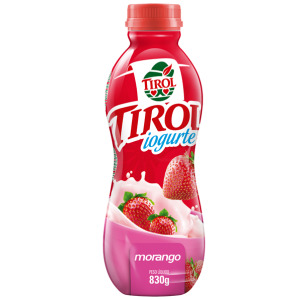 IOGURTE TIROL  MORANGO GARRAFA 830G