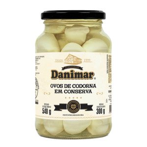 CONSERVA OVOS DE CODORNA DANIMAR 540G