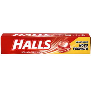 BALAS HALLS MORANGO 27,5g