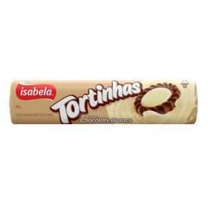 BISCOITO ISABELA TORTINHAS CHOCOLATE BRANCO 140G