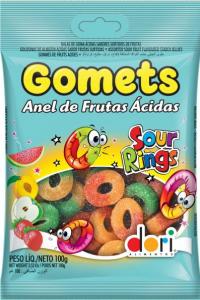 GOMETS ANEL DE FRUTAS ÁCIDAS 190G
