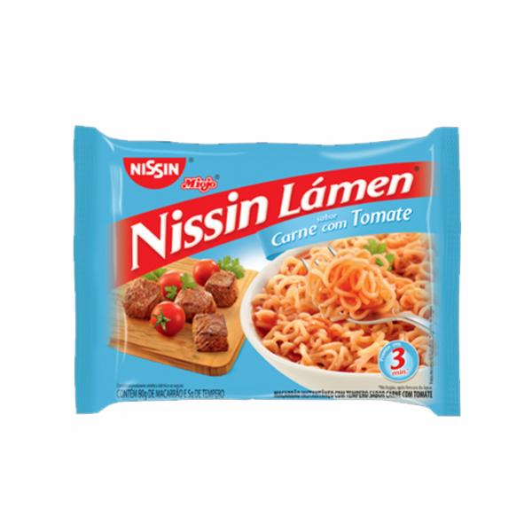 MACARRÃO INSTANTÂNEO NISSIN CARNE COM TOMATE 80G