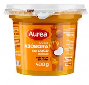 DOCE DE FRUTA AUREA DE ABOBORA COM COCO 400GR