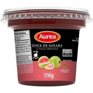 DOCE DE FRUTA AUREA GOIABADA E MAÇÃ 350GR