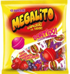 PIRULITO MEGALITO SORTIDO 3 SABORES 500GR