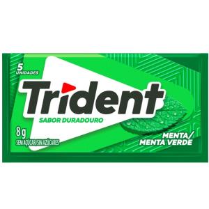 GOMA DE MASCAR TRIDENT MENTA 8GR
