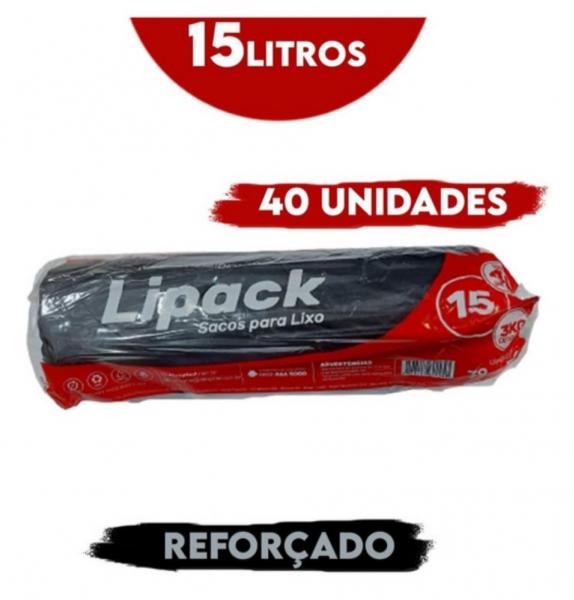 SACO DE LIXO LIPACK  15L 40 UND