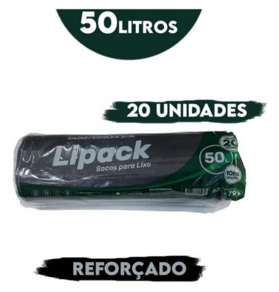 SACO DE LIXO LIPACK 50L C/20Un.