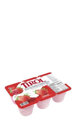 IOGURTE DE BANDEJA DE MORANGO  SHREK TIROL 510GR