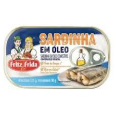 SARDINHA EM ÓLEO COMESTIVEL FRITZ FRIDA  125GR