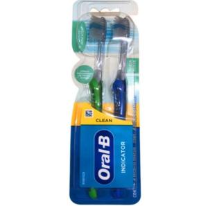 ESCOVA DENTAL ORAL-B  INDICATOR CLEAN MACIA C/2UN.
