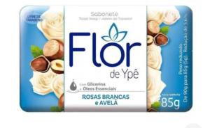 SABONETE FLOR DE YPE ROSAS BRANCAS E AVELÃ 85G