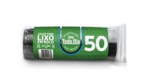 SACO DE LIXO TODO DIA 50L C/10UN