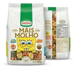 Macarrão orquidea bob esponja 400g