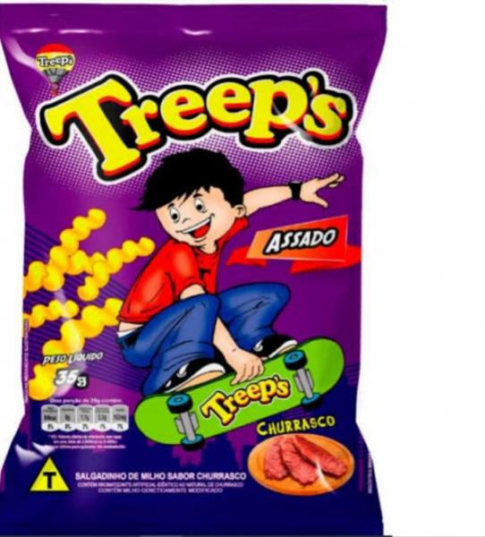 SALGADINHO TREEPS SABOR CHURRASCO 35GR